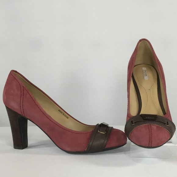Geox Rose Suede Heels - Picture 2 of 6